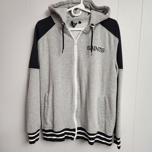 NFL apparel Saints zip up hoodie